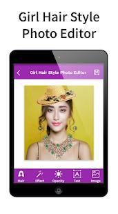 Girl Hair Style Photo Editor स्क्रीनशॉट 3