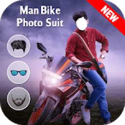 Men Moto Photo Suit : Stylish Bike Photo Editor