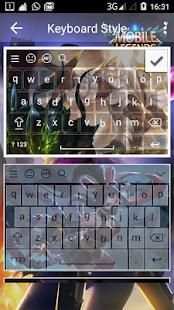 keyboard Mobile Legends MOBA keyboard 2018 screenshot 3