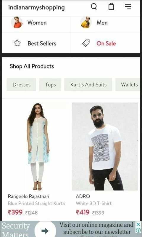 Indian Army Shopping screenshot 1