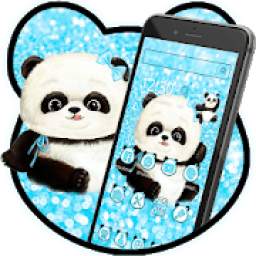 Lovely Blue Panda Glitter Theme 1.1.3