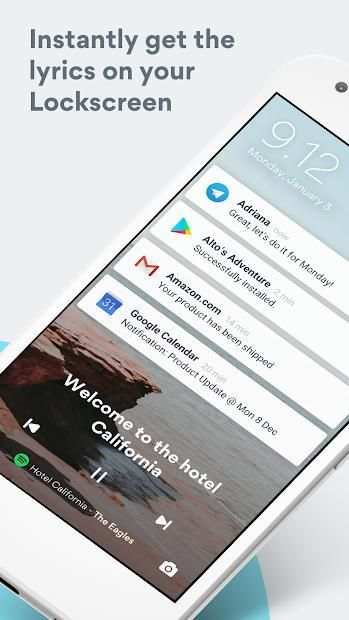 Musixmatch Lyrics Lockscreen screenshot 3
