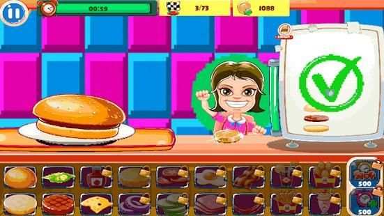 Burger Chef ; New Burger Shop Fast Food Chef screenshot 2