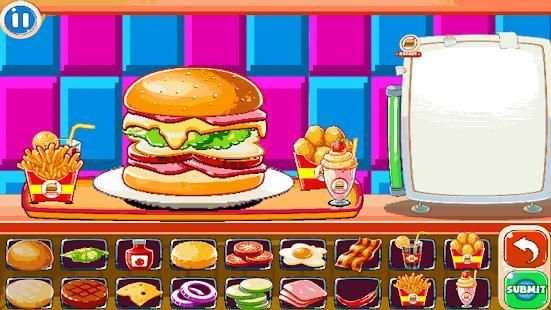 Burger Chef ; New Burger Shop Fast Food Chef screenshot 1