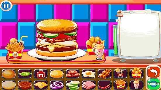 Burger Chef ; New Burger Shop Fast Food Chef screenshot 4