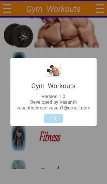 Gym Workouts App screenshot 1