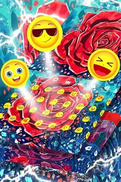 Red Flower Keyboard स्क्रीनशॉट 2