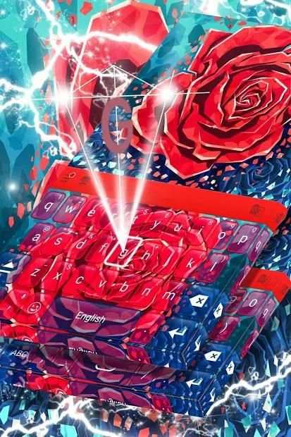 Red Flower Keyboard स्क्रीनशॉट 5