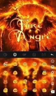Fire Angel Keyboard Theme screenshot 4