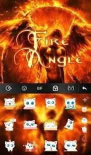 Fire Angel Keyboard Theme screenshot 3
