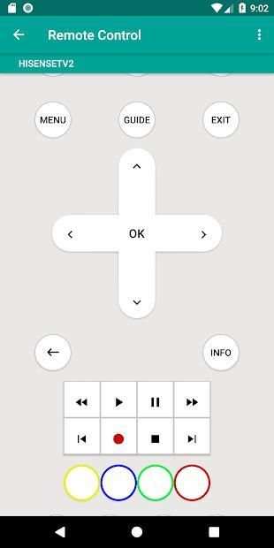 Hisense TV Remote Control App screenshot 2