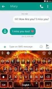 Fire Angel Keyboard Theme screenshot 5
