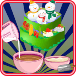 cooking games christmas cake icon