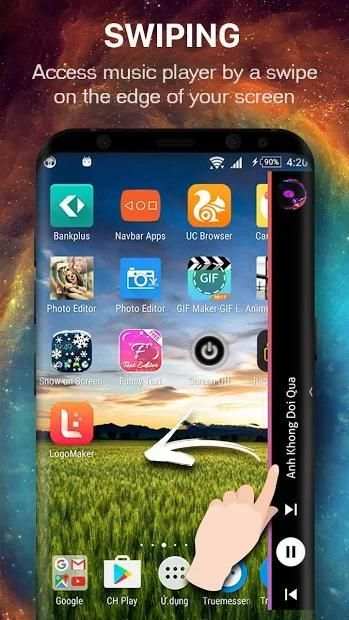 Music Player style S8 Edge screenshot 5