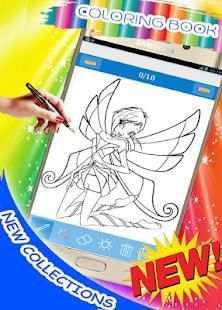 how to draw & coloring Winx Club new collection screenshot 1