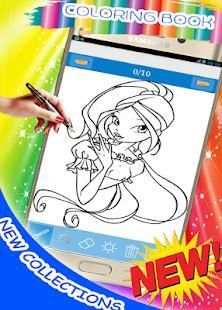 how to draw & coloring Winx Club new collection screenshot 6
