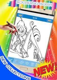 how to draw & coloring Winx Club new collection screenshot 2