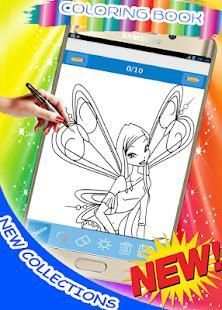 how to draw & coloring Winx Club new collection screenshot 7