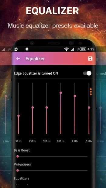 Music Player style S8 Edge screenshot 1