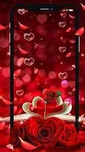 Red Rose Live Wallpaper स्क्रीनशॉट 1