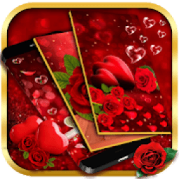 Red Rose Live Wallpaper आइकन