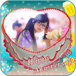 Name Photo On Anniversary Cake आइकन