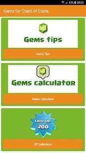 Gems Calculator for CoC 2018 screenshot 1
