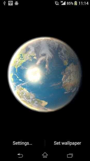 Earth Live Wallpaper स्क्रीनशॉट 1