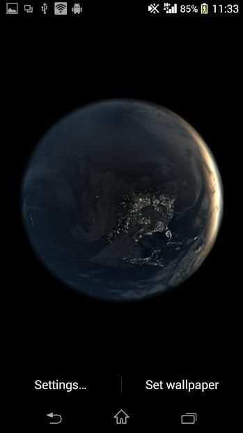 Earth Live Wallpaper screenshot 3