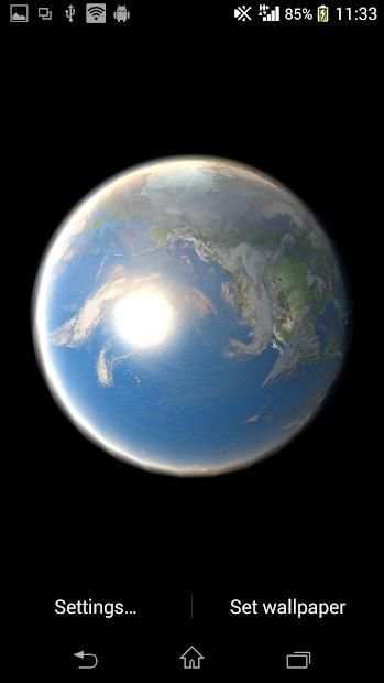 Earth Live Wallpaper स्क्रीनशॉट 2