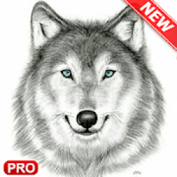 wolf Drawing आइकन