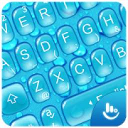 3D Water Droplets Keyboard Theme