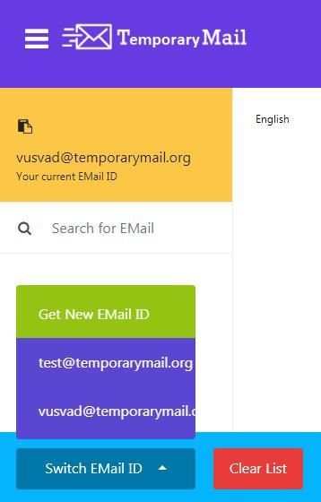 Temporary Mail - Temporary Email screenshot 1
