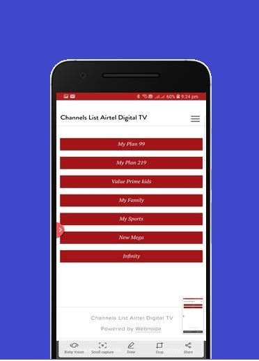Channel List Airtel Digital TV screenshot 6