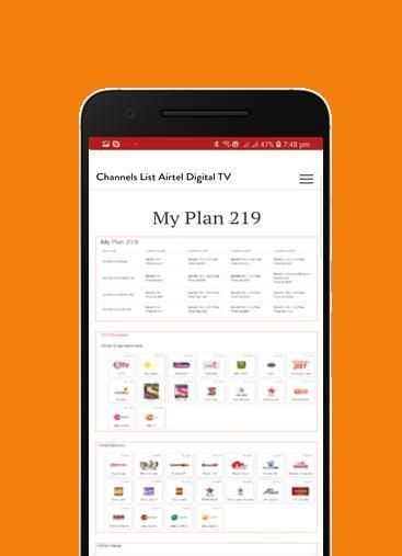 Channel List Airtel Digital TV screenshot 5