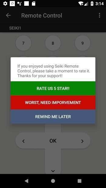 Seiki Remote Control screenshot 3