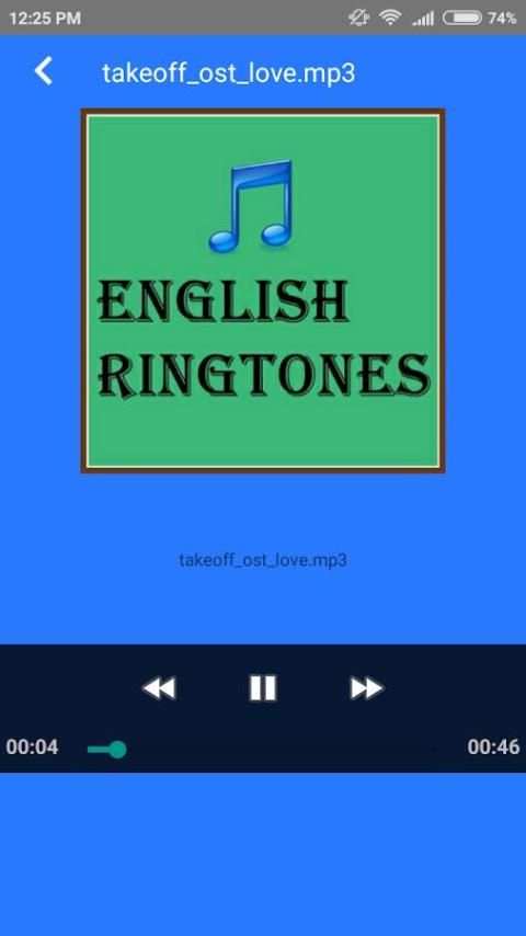 English Ringtones स्क्रीनशॉट 1