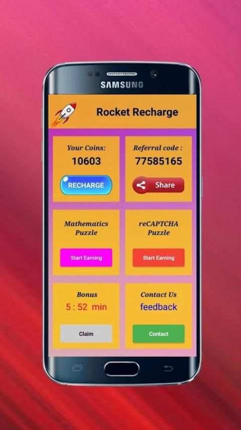Rocket Recharge®Earn free recharge скриншот 5
