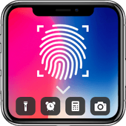 Fingerprint Lock Screen Iphone X Style Prank आइकन