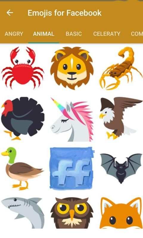 Emojis for facebook स्क्रीनशॉट 2