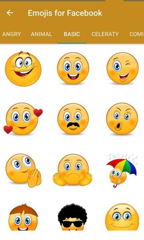 Emojis for facebook स्क्रीनशॉट 3