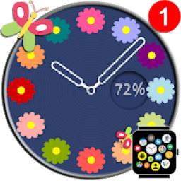 Free Summer Watch Face Theme for Bubble Clouds