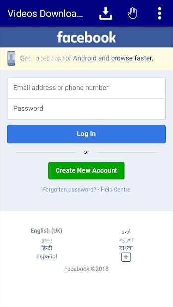 Video Downloader 2018 for face book screenshot 3