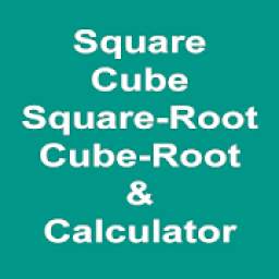 Square, Cube, Square Root, Cube Root & Calculator