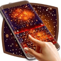 Keyboard Themes Gold Glitter icon