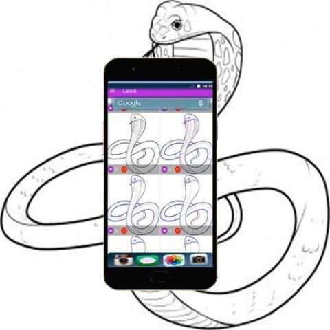 How To Draw Snake Step by Step screenshot 4