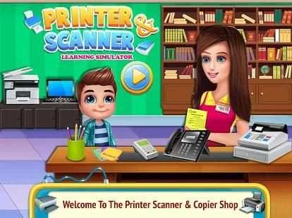 Printer Machine & Scanner Learning Simulator screenshot 1