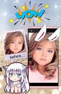 Bunny ears: rabbit face photo editor screenshot 2
