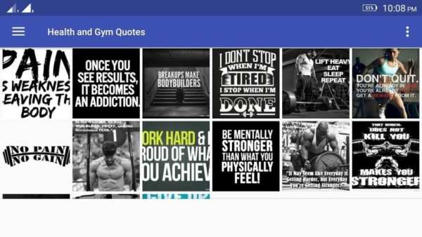 Health and Gym Quotes स्क्रीनशॉट 6