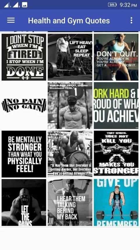 Health and Gym Quotes स्क्रीनशॉट 1